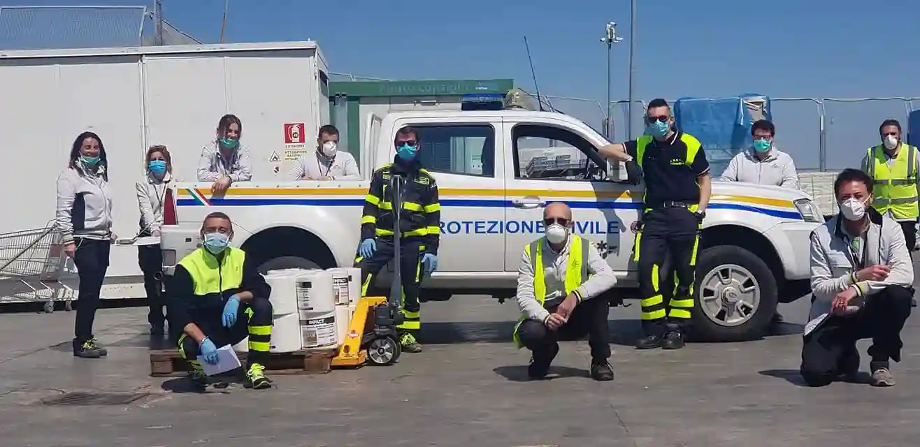 Volontari ASERC in servizio